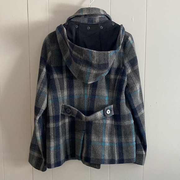 American Eagle size L wool blend pea coat - Picture 2 of 9